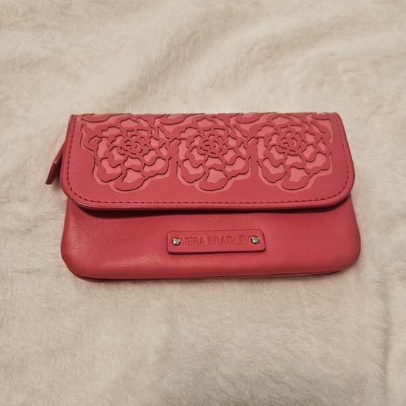 Vera Bradley Handbags - Vera Bradley Pink Small Foux Leather Wallet